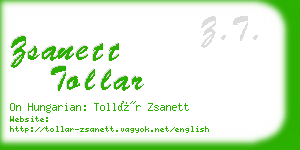 zsanett tollar business card